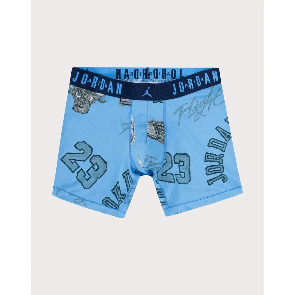 JORDAN Flight Micro Dri-Fit Boxer Briefs 2 Pack Blue Yellow‎ Men's M (32-34) NEW